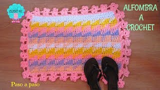 Tutorial alfombra a crochet [upl. by Leake]