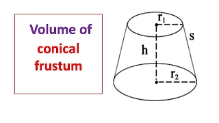 Volume of conical frustum [upl. by Kcirddec]