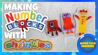 Numberblocks made with Shrinkies CBeebies Number blocks [upl. by Therine907]