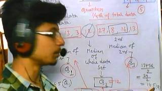 12 Biostatistics lecture  Quartile distribution calculation [upl. by Lydia]