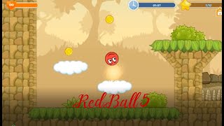 Red Ball 5 Game Gameply Levels 1 to 18Part 1 [upl. by Llerruj]