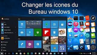 Comment personnaliser les icones de son bureau  Windows 10 [upl. by Sixele]