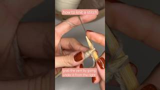 Knitting for beginners pt 3 how to knit stitches [upl. by Onateag669]