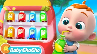 Color Song Juice Vending Machine Version  Learn Colors  Baby ChaCha Nursery Rhymes amp Kids Songs [upl. by Beora408]