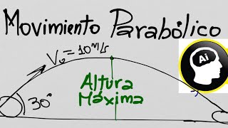 Como calcular altura máxima tiempo de vuelo y alcance en movimiento parabólico [upl. by Suivart20]