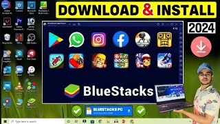 💻 Bluestacks Download  How To Download Bluestacks In Laptop amp PC  Install Bluestacks On PC  2024 [upl. by Kulsrud]