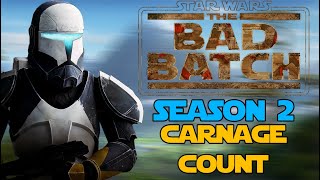 Star Wars The Bad Batch Season 2 Carnage Count [upl. by Tomkiel]