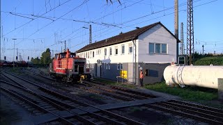 Rangierarbeiten in Kornwestheim mit der alten Dame V60 362 614 0 und 362 547 2 [upl. by Perpetua]