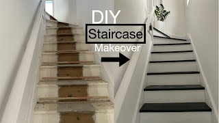 DIY Staircase Makeover  Painting Stairs  EdithSaru [upl. by Rehoptsirhc]