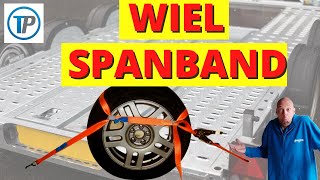 WIELSPANBAND GEBRUIKEN WIEL VASTZETTEN MET SPANBAND SPANBAND AUTOTRANSPORT SPANBAND WIELEN 2022 [upl. by Enerual647]