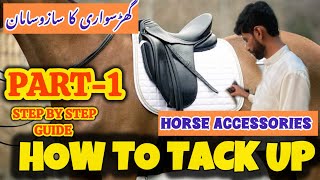 How to Tack Up a Horse Saddle  Understand Saddle Parts amp Accessories  Complete Guide nezabazi [upl. by Rebmit]