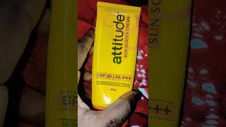 Attitude 🌞 suncreen cream reviews 🕵️‍♀️ in Hindi sunscreen [upl. by Bentley205]