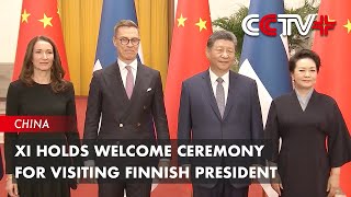 Xi Holds Welcome Ceremony for Visiting Finnish President [upl. by Whitson4]