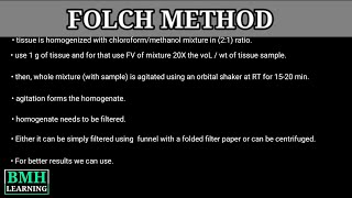 Folch Method  Lipid Extraction By Folch Method [upl. by Goldfarb571]