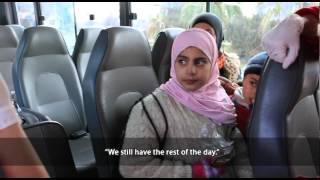 Evacuation of civilians from Yarmouk camp in Damascus [upl. by Htebzil]