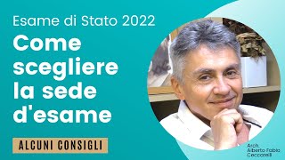 Come scegliere la sede dove sostenere lEsame di Stato [upl. by Atinram]