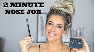 2 MINUTE NOSE JOBNOSE CONTOUR TUTORIAL  LAURA BEVERLIN [upl. by Acirederf]