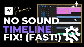 NO SOUND in Premiere Pro FIX Audio or Video wont drag into timeline EASY SOLUTION [upl. by Yennep954]