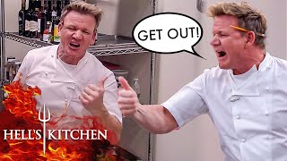 10 Times Gordon Ramsay Eliminated A Chef In The Middle Of Service  Hells Kitchen [upl. by Demetris]