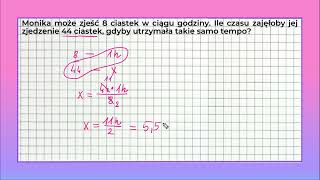 Proporcje w zadaniach tekstowych klasa 6 i 7 zadanie 2 [upl. by Dressel]