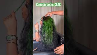 Versatile Quick Weave💚Green Skunk Stripe Color  Middle Part Leave Out Tutorial Ftulahair [upl. by Alhan]