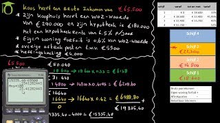 Berekenen inkomstenbelasting box 1  economie uitleg [upl. by Anyrtak]