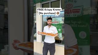 Free Krispy Kreme Donuts 🍩 krispykreme fastfood [upl. by Toffey]