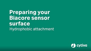 Biacore™ Tutorial Preparing your sensor surface for hydrophobic attachment  Cytiva [upl. by Schuman]