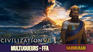 Civilization VI Multijoueurs  Hammurabi  FFA [upl. by Notsob]