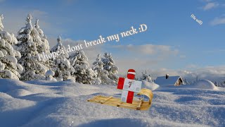 Roblox Canada in a nutshell Roblox snow sledding obby [upl. by Helbonnah705]