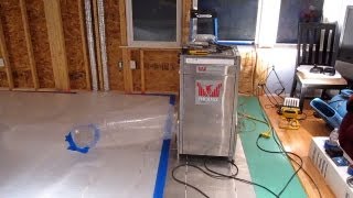 Drying Water Damaged Radiant Wood Floor Massachusetts [upl. by Nivlac869]