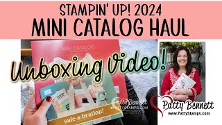 Mini Catalog unboxing  haul Stampin UP 2024 with Patty Bennett [upl. by Aerehs]