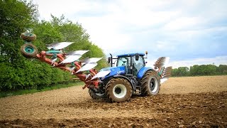 NEW HOLLAND T7270 I 8 plowhshare I PLOWING [upl. by Koblas671]