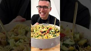 Chickpea pasta salad  Easy lunch ready in 20 minutes [upl. by Eniamat]