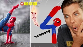 Reacting To Stickman Dismounting funny moments FUNNIEST ONE EVER [upl. by Madelin896]