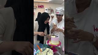 Whipping cream  cake designing  tahoor fatima raad [upl. by Aehtla293]