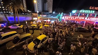 English Fans Clash With police In TENERIFE After England Win at Veronicas Strip MADNESS [upl. by Horowitz]