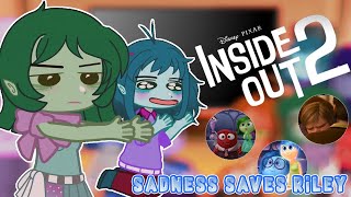 Inside Out 2 React to Sadness saves Riley  Inside Out 2 Reaction [upl. by Norrie]