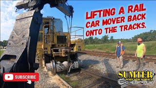 Lifting a Rail Car mover back onto the tracks [upl. by Burbank]