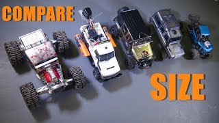 RC ADVENTURES  15 Size Comparisons  18th Scale Cragsman Jeep JK from Traction Hobby [upl. by Eerised287]