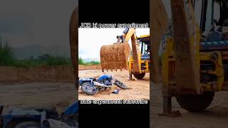 JCB ki power😨 bike experiment new song viral short subscribe [upl. by Talich]