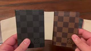 Louis Vuitton Pocket Organizer Damier Ebene amp Damier Graphite ReviewMy Favorite Wallet [upl. by Aleicarg390]