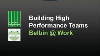 Building high performance teams  BELBIN  Work [upl. by Erehc]