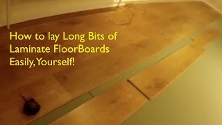 How to Lay Laminate Floor Boards  Stress Free [upl. by Hesta]