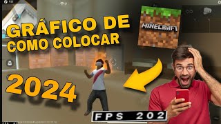 COMO COLOCAR GRAFICO DE MINECRAFT NO FREE FIRE  2024 [upl. by Mcnully484]