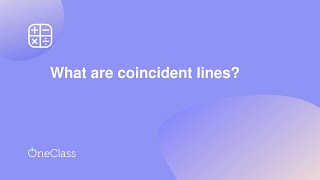 What are coincident lines [upl. by Alphonse197]