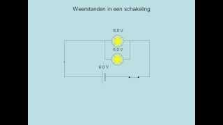 Weerstanden in een schakeling havo [upl. by Nalat]