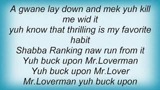 Shabba Ranks  Mr Loverman Lyrics [upl. by Eugaet882]