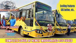 Complete Cover of New BS6 buses♥️  Features explained by crews  TNSTC Enthusiasts 💙✨ [upl. by Hotze]