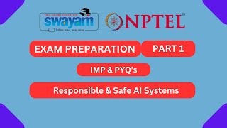 Responsible amp Safe AI Systems Part 1  NPTEL Exam Series 2024 MYSWAYAM nptel nptel2024 myswayam [upl. by Zsolway546]